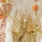 Maxbell Christmas Decor Doll Cute Santa Claus Figurine for Xmas Party Table Ornament S