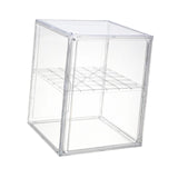 Maxbell Clear Display Case Football Helmet Display Case for Action Figure Toys Purse 2 Tiers