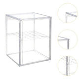 Maxbell Clear Display Case Football Helmet Display Case for Action Figure Toys Purse 2 Tiers