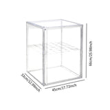 Maxbell Clear Display Case Football Helmet Display Case for Action Figure Toys Purse 2 Tiers