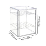 Maxbell Clear Display Case Football Helmet Display Case for Action Figure Toys Purse 3 Tiers