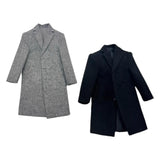 Maxbell 1/6 Male Trench Coat Action Figures Windbreaker for 12inch Male Dolls Figure gray