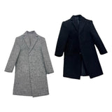 Maxbell 1/6 Male Trench Coat Action Figures Windbreaker for 12inch Male Dolls Figure gray