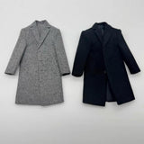 Maxbell 1/6 Male Trench Coat Action Figures Windbreaker for 12inch Male Dolls Figure gray
