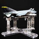 Maxbell Aircraft Model Spray Painting Rack Clear Hobby Model Display Base for Office 25.5cmx18.5cm