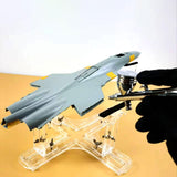 Maxbell Aircraft Model Spray Painting Rack Clear Hobby Model Display Base for Office 25.5cmx18.5cm