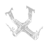 Maxbell Aircraft Model Spray Painting Rack Clear Hobby Model Display Base for Office 25.5cmx18.5cm