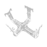 Maxbell Aircraft Model Spray Painting Rack Clear Hobby Model Display Base for Office 25.5cmx18.5cm