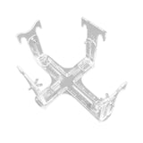 Maxbell Aircraft Model Spray Painting Rack Clear Hobby Model Display Base for Office 25.5cmx18.5cm