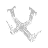Maxbell Aircraft Model Spray Painting Rack Clear Hobby Model Display Base for Office 25.5cmx18.5cm