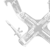 Maxbell Aircraft Model Spray Painting Rack Clear Hobby Model Display Base for Office 25.5cmx18.5cm