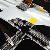 Maxbell Aircraft Model Spray Painting Rack Clear Hobby Model Display Base for Office 25.5cmx18.5cm
