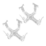 Maxbell Aircraft Model Spray Painting Rack Clear Hobby Model Display Base for Office 25.5cmx18.5cm