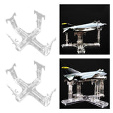 Maxbell Aircraft Model Spray Painting Rack Clear Hobby Model Display Base for Office 25.5cmx18.5cm