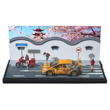 Maxbell 1/64 Car Scene Model Gift Park Backdrop Scene for Car Model Figures Ornament