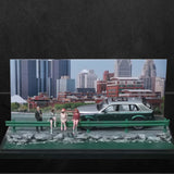 Maxbell 1/64 Car Scene Model Parking Scenery for Figures Vehicle Scene Toy Car Model