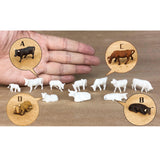 Maxbell 10x 1/87 Scale Cow Model Dioramas Architectural Resin Mini Cows Fairy Garden