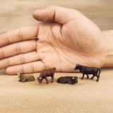 Maxbell 10x 1/87 Scale Cow Model Dioramas Architectural Resin Mini Cows Fairy Garden
