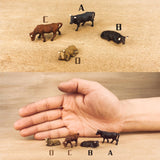 Maxbell 10x 1/87 Scale Cow Model Dioramas Architectural Resin Mini Cows Fairy Garden