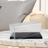 Maxbell Clear Acrylic Display Case for 1:43 Model Cars Protection for Arts Car Model black 16.3x7.3x8.5CM