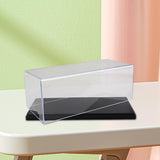 Maxbell Clear Acrylic Display Case for 1:43 Model Cars Protection for Arts Car Model black 16.3x7.3x8.5CM