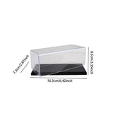 Maxbell Clear Acrylic Display Case for 1:43 Model Cars Protection for Arts Car Model black 16.3x7.3x8.5CM