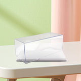 Maxbell Clear Acrylic Display Case for 1:43 Model Cars Protection for Arts Car Model white 16.3x7.3x8.5CM