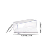 Maxbell Clear Acrylic Display Case for 1:43 Model Cars Protection for Arts Car Model white 16.3x7.3x8.5CM