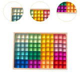 Maxbell 96 Pieces Acrylic Cubes Educational Transparent for Boys Girls Children Kids