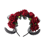 Maxbell Flower Wreath Hairband Flower Headband for Cosplay Role Playing Party Favors