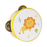 Maxbell Wood Handheld Tambourines Handbell Educational Toy for Dancing Game Toys KTV 10cm lion