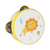 Maxbell Wood Handheld Tambourines Handbell Educational Toy for Dancing Game Toys KTV 10cm lion
