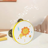 Maxbell Wood Handheld Tambourines Handbell Educational Toy for Dancing Game Toys KTV 10cm lion