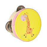 Maxbell Wood Handheld Tambourines Handbell Educational Toy for Dancing Game Toys KTV 10cm Giraffe
