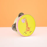 Maxbell Wood Handheld Tambourines Handbell Educational Toy for Dancing Game Toys KTV 10cm Giraffe