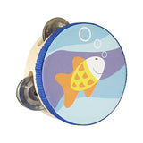 Maxbell Wood Handheld Tambourines Handbell Educational Toy for Dancing Game Toys KTV 10cm Fish