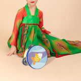 Maxbell Wood Handheld Tambourines Handbell Educational Toy for Dancing Game Toys KTV 10cm Fish
