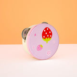 Maxbell Wood Handheld Tambourines Handbell Educational Toy for Dancing Game Toys KTV 10cm Strawberry
