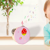 Maxbell Wood Handheld Tambourines Handbell Educational Toy for Dancing Game Toys KTV 10cm Strawberry