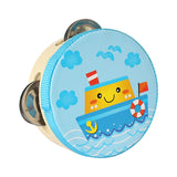 Maxbell Wood Handheld Tambourines Handbell Educational Toy for Dancing Game Toys KTV 10cm Ship