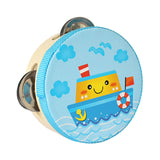 Maxbell Wood Handheld Tambourines Handbell Educational Toy for Dancing Game Toys KTV 10cm Ship