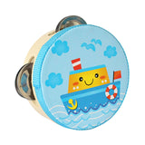 Maxbell Wood Handheld Tambourines Handbell Educational Toy for Dancing Game Toys KTV 10cm Ship