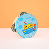 Maxbell Wood Handheld Tambourines Handbell Educational Toy for Dancing Game Toys KTV 10cm Ship