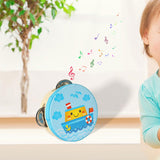 Maxbell Wood Handheld Tambourines Handbell Educational Toy for Dancing Game Toys KTV 10cm Ship