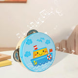 Maxbell Wood Handheld Tambourines Handbell Educational Toy for Dancing Game Toys KTV 10cm Ship