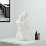 Maxbell Lover Figurine Ceramic Romantic Tabletop Ornament for Bookshelf Desk Cabinet