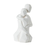 Maxbell Lover Figurine Ceramic Romantic Tabletop Ornament for Bookshelf Desk Cabinet
