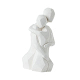 Maxbell Lover Figurine Ceramic Romantic Tabletop Ornament for Bookshelf Desk Cabinet