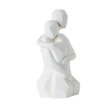 Maxbell Lover Figurine Ceramic Romantic Tabletop Ornament for Bookshelf Desk Cabinet