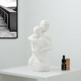 Maxbell Lover Figurine Ceramic Romantic Tabletop Ornament for Bookshelf Desk Cabinet